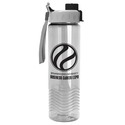 Garyline® Wave Tritan® Bottle with Quick-Snap Lid - 24 oz.