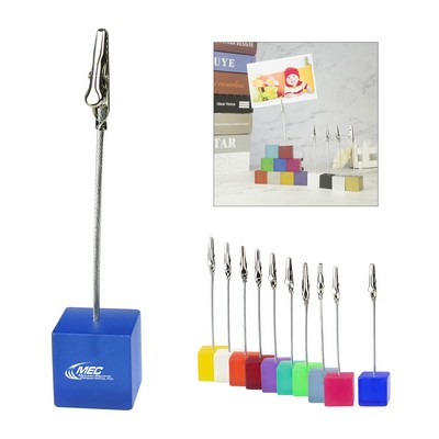 Resin Cube Base Memo Holder